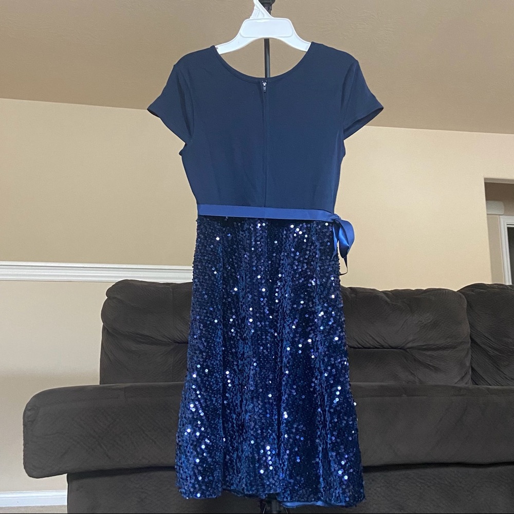 Girl’s Blue Sequin Dress
